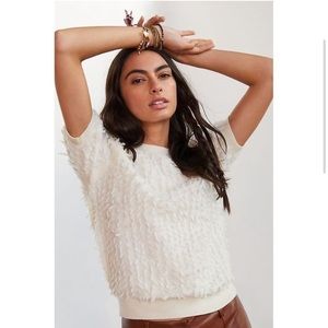 🌟SOLD🌟 Maeve by Anthropologie Scottie Textured Sweater Tee